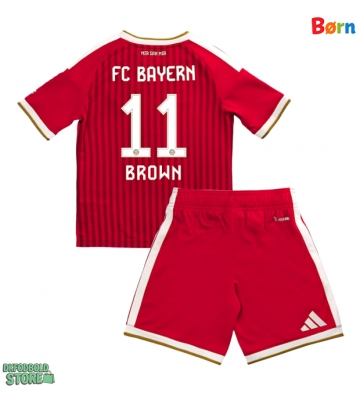 Bayern Munich Nathaniel Brown #11 Replika Babytøj Hjemmebanesæt Børn 2026-27 Kortærmet (+ Korte bukser)